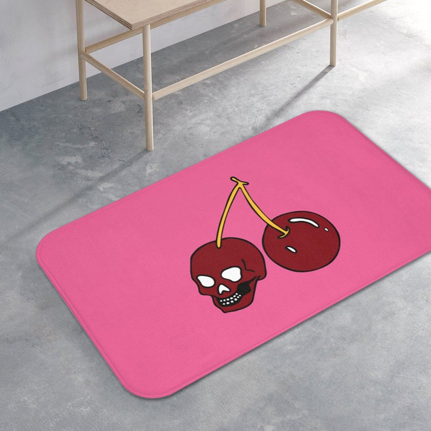 microfiber sweet tooth bath mat- pink color-cool bathmats- Wavechoppa